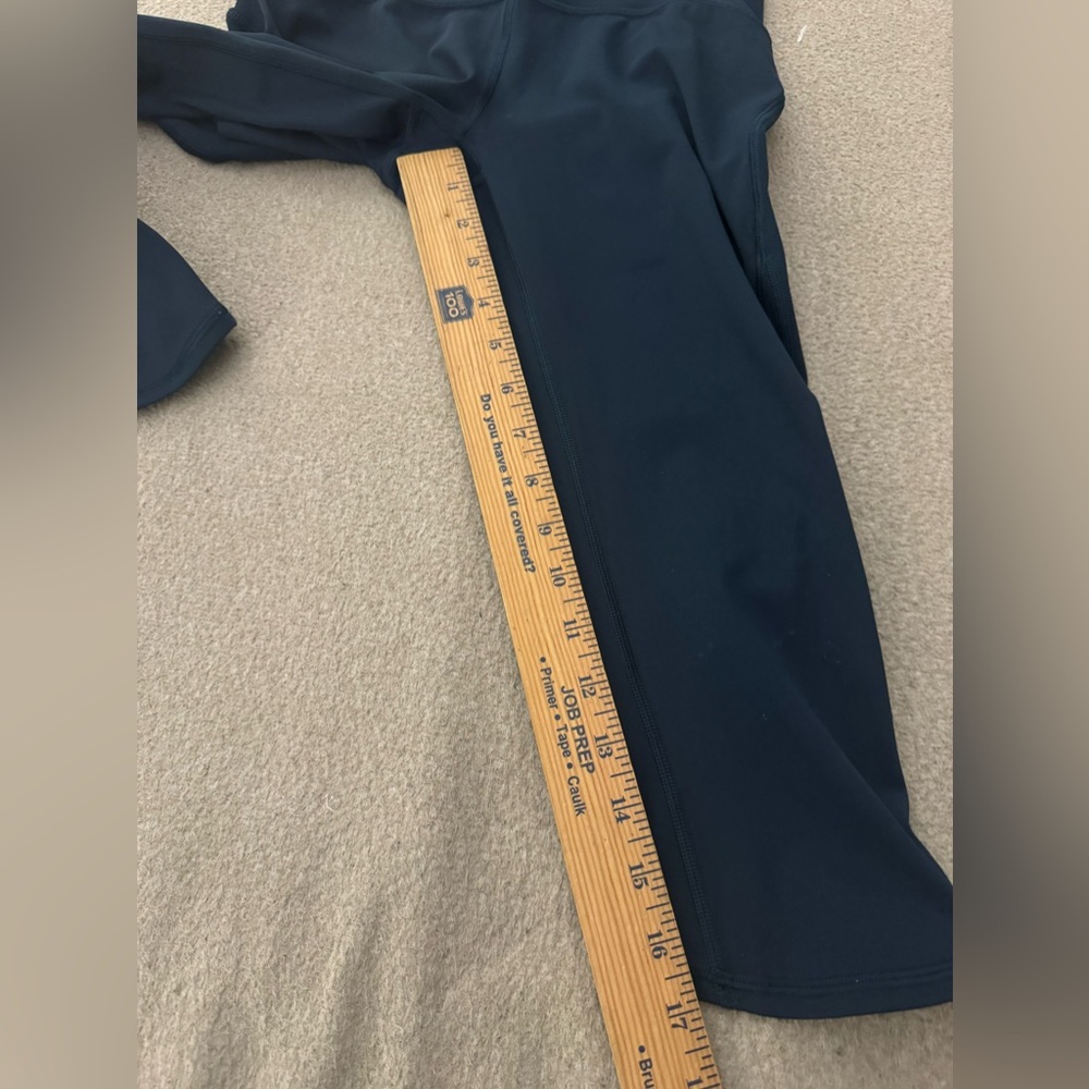 Lululemon Keep Score Mesh Crop 17" Blue High Rise Full On Luxtreme Size 4 - Picture 9 of 12